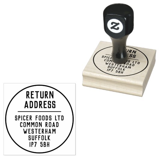 Rendement Adres Rubberstempel (Gestempeld)