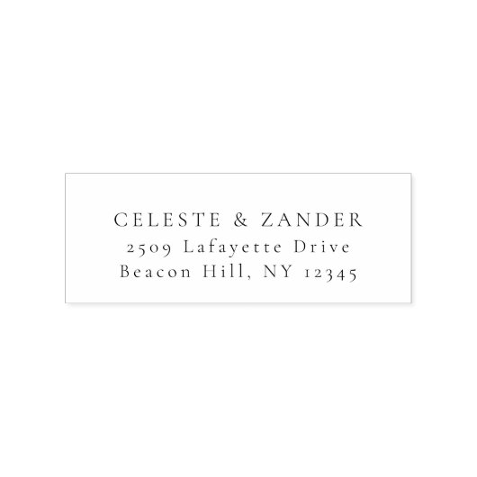 Rendement Adres Rubberstempel (Afrduk)