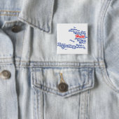 Rendement op de kaart van het Haïtiaanse Label Vierkante Button 5,1 Cm (In situ)