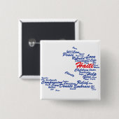 Rendement op de kaart van het Haïtiaanse Label Vierkante Button 5,1 Cm (Voorkant /achterkant)