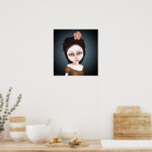 Render 107b Gothic Girl Art Poster (Keuken)