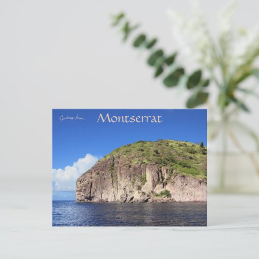 Rendez-vous Bluff Montserrat Briefkaart (Staand voorkant)