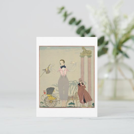 Rendez-vous (w/c op papier) briefkaart (Staand voorkant)