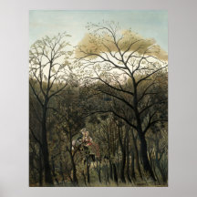 Rendezvous in Forest - Henri Rousseau Fine Art