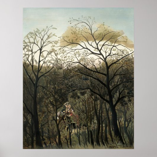 Rendezvous in Forest - Henri Rousseau Fine Art Poster (Voorkant)