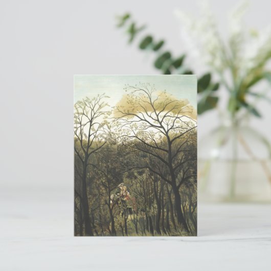 Rendezvous in the Forest, Henri Rousseau Briefkaart (Staand voorkant)