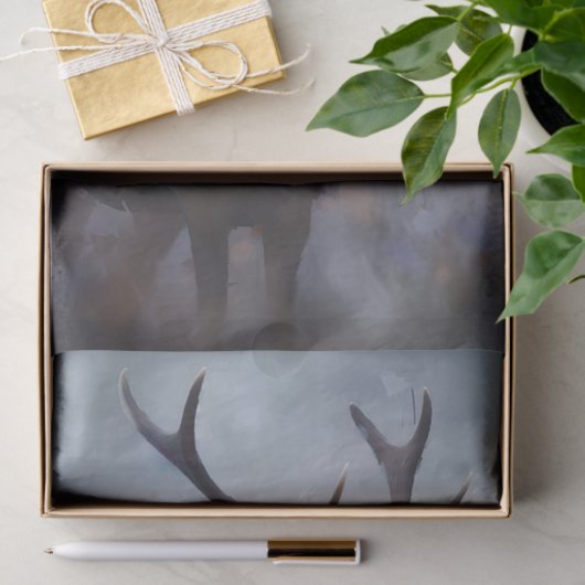 Rendier 3 Decoupage papier (Geschenk)