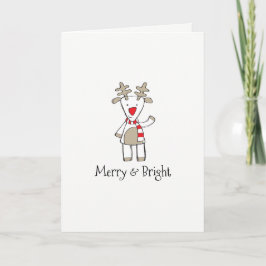 rendier (5 x 7 inch), standaard wit omhulsel. Inc. Feestdagen Kaart