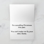 Rendier achter Grappige Kerstmis Feestdagen Kaart (Binnen)