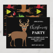 Rendier Antlers Kerstfeest vakantie Kaart (Voorkant / Achterkant)