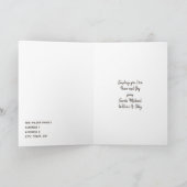 Rendier Antlers Niet Foto Kerst Kaart (Binnen)