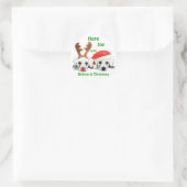 Rendier Antlers Santa Hat Schnauzers Stickers (Tas)