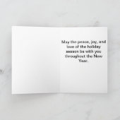 Rendier Basset Holiday Christmas Kaart (Binnen)