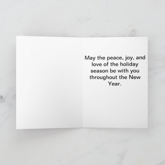 Rendier Basset Holiday Christmas Kaart (Binnen)