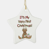 Rendier Beer Zeer Eerste Kerstmis Ornament (Rechts)