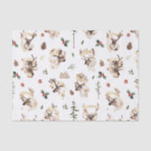 Rendier Boerderij Kerstboom Boerderij | Vakantie Tissuepapier (Voorkant)