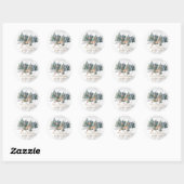 Rendier,Bos,Bokeh Company Ronde Sticker (Vel)