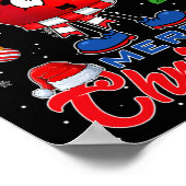 Rendier Bowling Bal Amerikaanse Vlag Kerstboom Poster (Hoek)