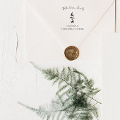 Rendier Branch Duo Familienaam & Retouradres Rubberstempel