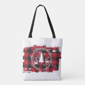 Rendier & Buffalo geruit Tote Bag (Achterkant)
