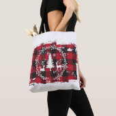 Rendier & Buffalo geruit Tote Bag (Dichtbij)