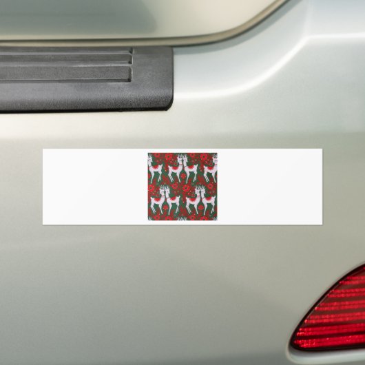 rendier, bumpersticker (Op auto)