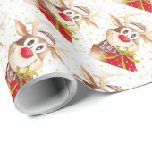Rendier Cadeaupapier (Rol Hoek)