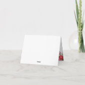 Rendier Christmas Baby shower Dank u Bedankkaart (Achterkant)