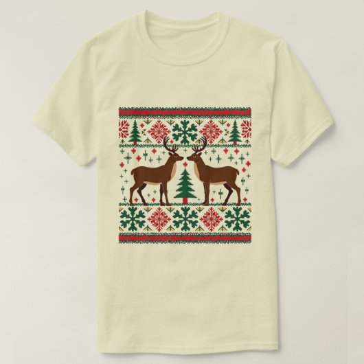 Rendier Christmas Cheer T-shirt (Design voorkant)