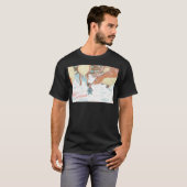 Rendier Christmas Kaart Design T-shirt (Voorkant volledig)