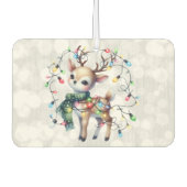 Rendier Christmas Lights Glittery Luchtverfrisser (Voorkant)