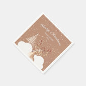 Rendier Christmas Party Brown Servet (Hoek)