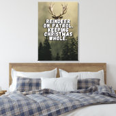 Rendier Christmas Statement Canvas Muurkunst (Insitu (Slaapkamer))