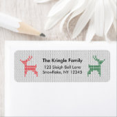 Rendier Christmas Sweater Retouradres Etiket (Insitu)