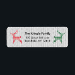 Rendier Christmas Sweater Retouradres Etiket<br><div class="desc">Deze moderne en leuke rendier retour adreslabels zijn perfect voor al uw verzendbehoeften. Voorzien van een gezellige trui textuur, en schattig gebreid rendier. U kunt dit ontwerp personaliseren door te klikken op "Deze sjabloon personaliseren" of als u het lettertype, de achtergrondkleuren wilt wijzigen of de ontwerpelementen op een andere manier...</div>