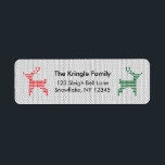 Rendier Christmas Sweater Retouradres Etiket<br><div class="desc">Deze moderne en leuke rendier retour adreslabels zijn perfect voor al uw verzendbehoeften. Voorzien van een gezellige trui textuur, en schattig gebreid rendier. U kunt dit ontwerp personaliseren door te klikken op "Deze sjabloon personaliseren" of als u het lettertype, de achtergrondkleuren wilt wijzigen of de ontwerpelementen op een andere manier...</div>