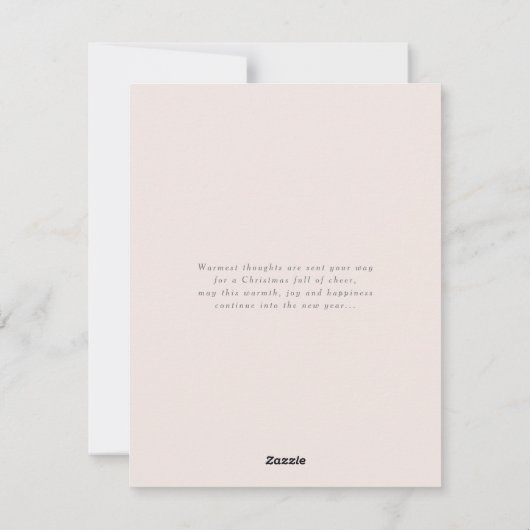 Rendier Corporate/Family Retro Holiday Flat Kaart (Achterkant)