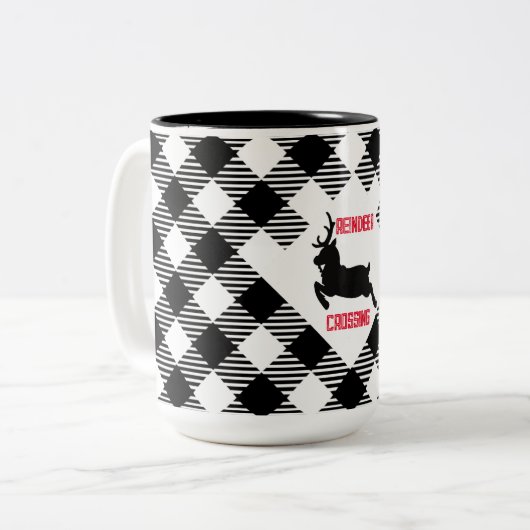 "Rendier Crossing" Coffee/Tea Mok (Voorkant links)