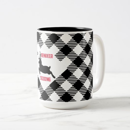 "Rendier Crossing" Coffee/Tea Mok (Voorkant rechts)