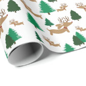 Rendier Dachshund Gift Wrap Wrapping Papier Doxie (Rol Hoek)