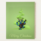 Rendier Dansende Gitaar Kerstboom Planner (Achterkant)