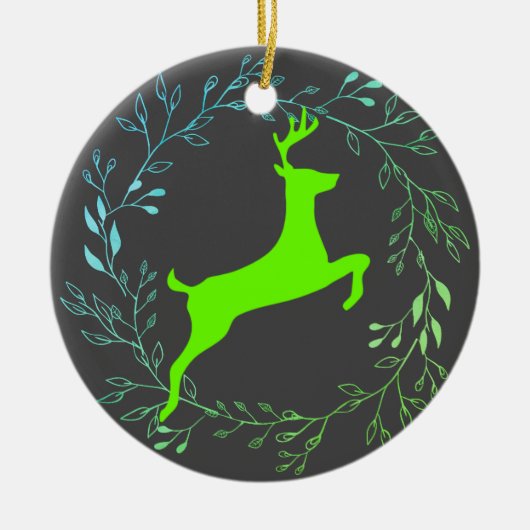 Rendier - Danser Keramisch Ornament (Voorkant)
