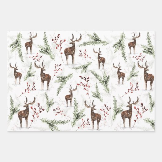 rendier dat papierweefsel verpakt inpakpapier vel (Voorkant 2)