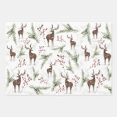 rendier dat papierweefsel verpakt inpakpapier vel (Voorkant)