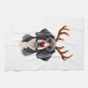 Rendier Dog Great Dane Kerstmis Great Dane Hondenm Theedoek