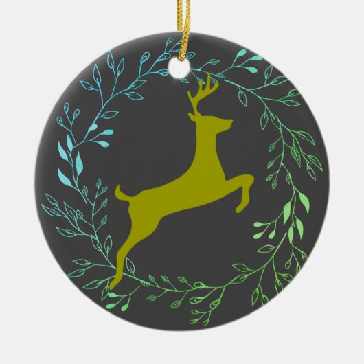 Rendier - Donner Keramisch Ornament (Voorkant)