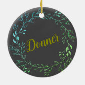 Rendier - Donner Keramisch Ornament (Achterkant)
