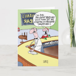 Rendier Droppings Kerstmis Grappige Kaart