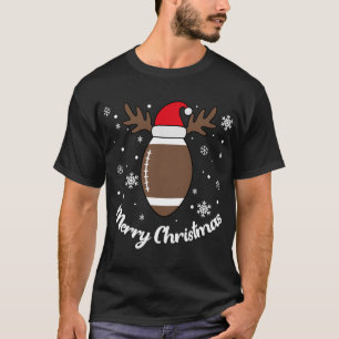Rendier en Santa Football Kerst Football T-shirt