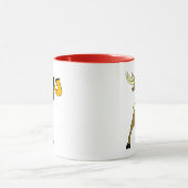 rendier en saxofon mok (Midden)